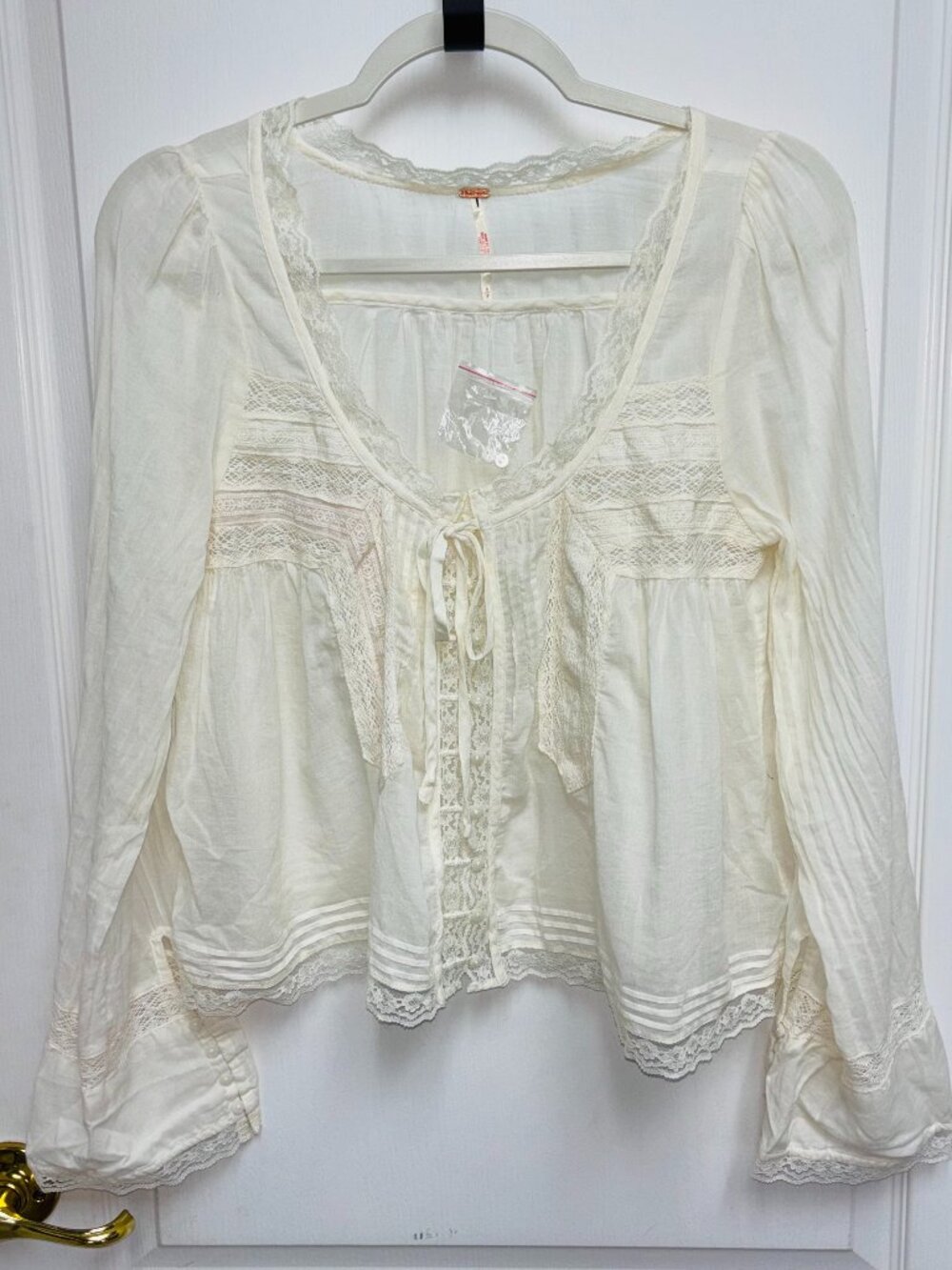 Free People Forevermore Long Sleeve Top - Size Small - MSRP $98
